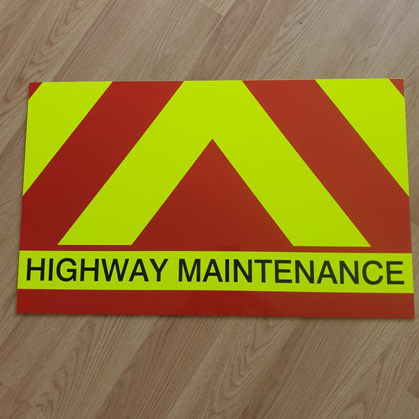 Highway Maintenance Sign