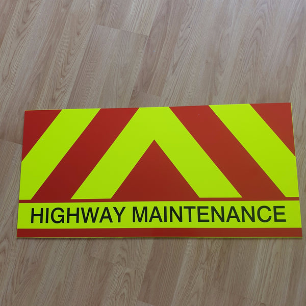Highway Maintenance Sign
